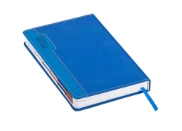 יומן יומי כריכה קשה 14*21 כחול-A5 יומן יומי כריכה קשה 14*21 כחול-A5