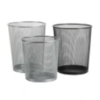 פח אשפה רשת מתכת צבעוני פח אשפה רשת מתכת צבעוני